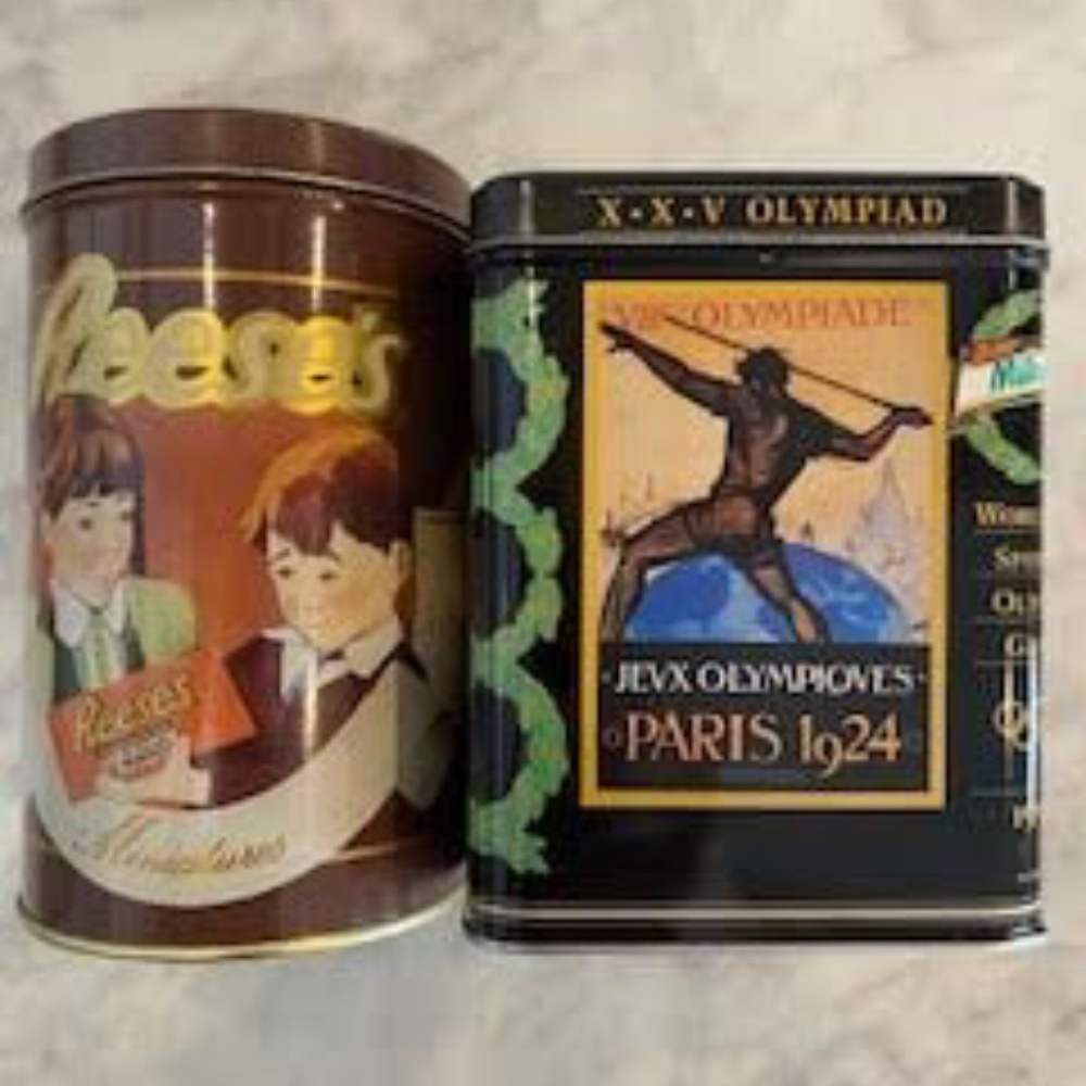 (2) Collectible Vintage Tin Cans